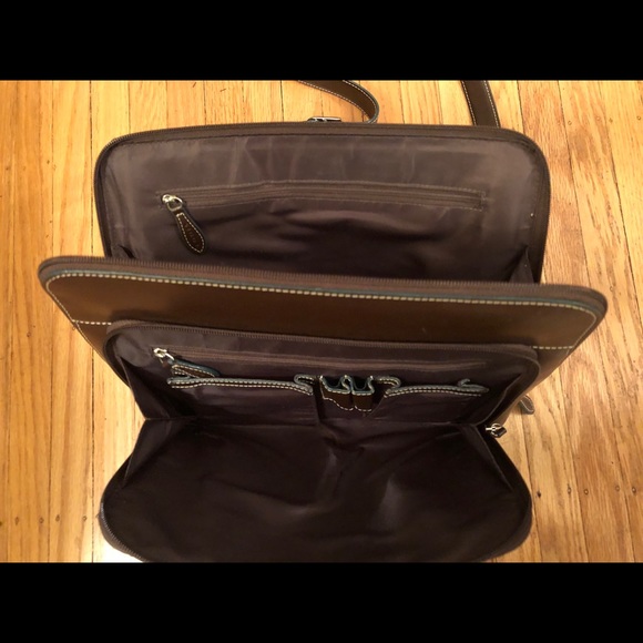 Lodis Bags Lodis Brown Leather Crossbody Computer Bag Poshmark